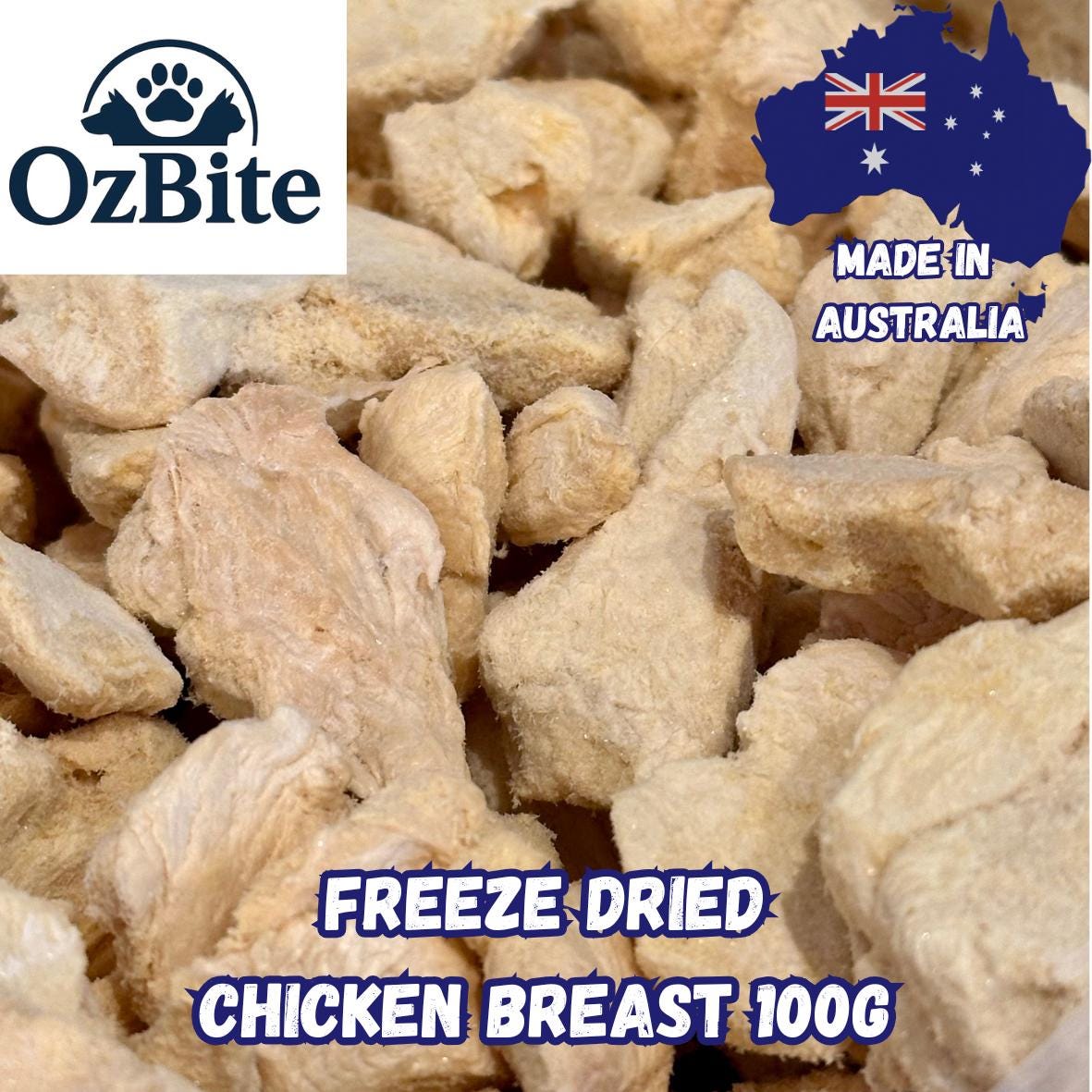 OzBite | Freeze Dried Chicken Breast For Dog Cat Treat