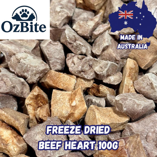 OzBite | Freeze Dried Beef Heart For Dog Cat Treat